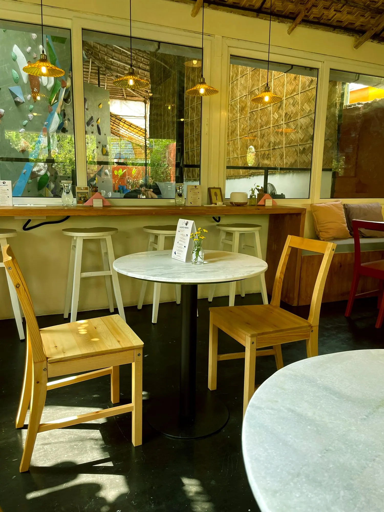 Earth Mama Cafe inside Equilibrium Climbing, Anjuna