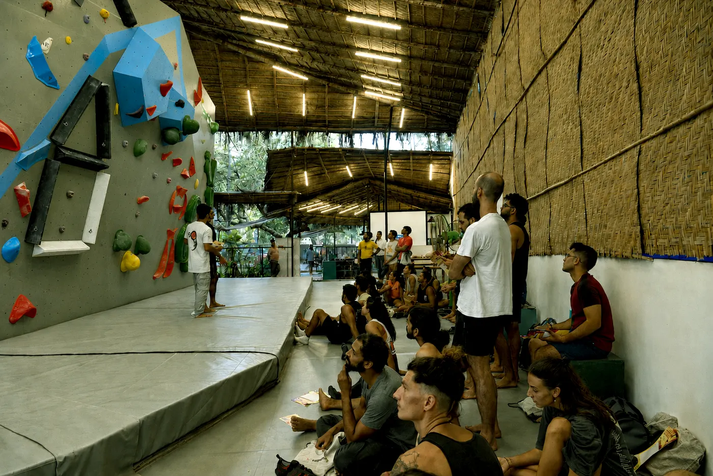 Bouldering at Equilibrium Goa in Anjuna
